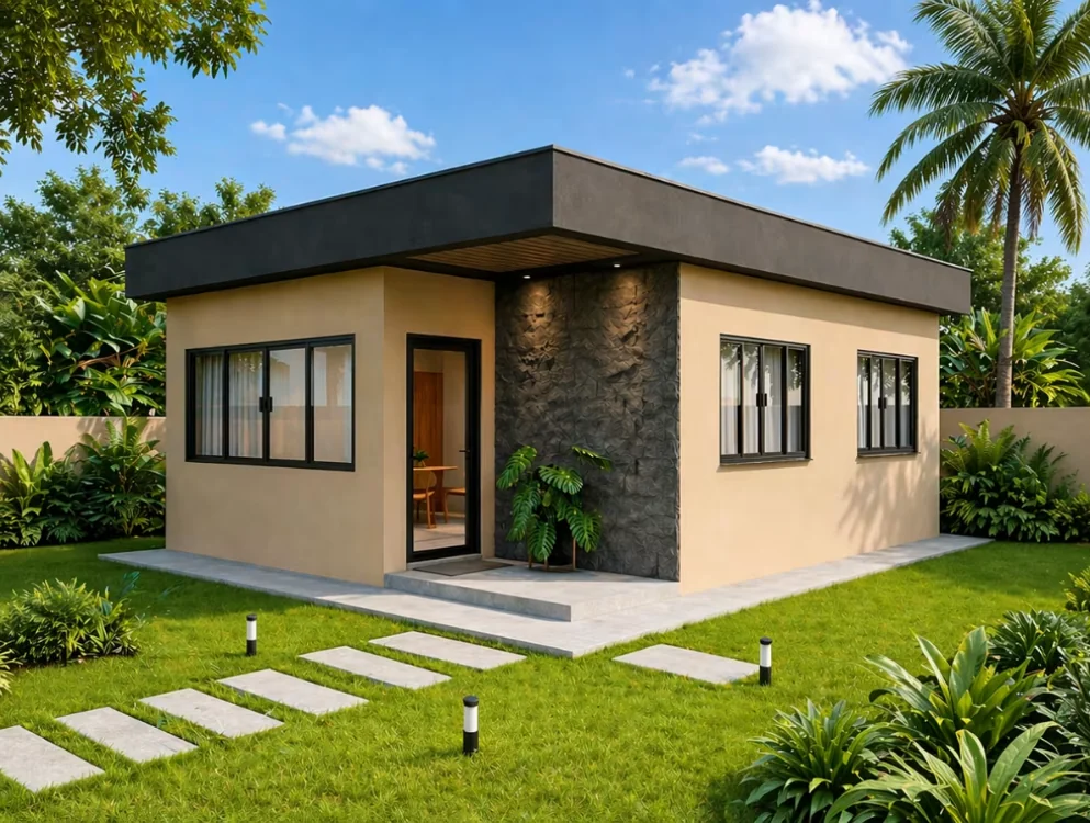 Casa modular de emergência - imagem ilustrativa